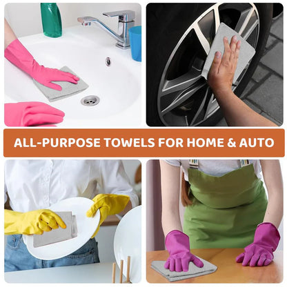 Microfiber Cleaning Cloth Roll – (25 Sheets) Reusable & Super Absorbent