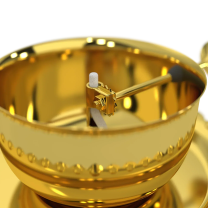 Shree Akhand Jyot Diya & Cover - Brass (पीतल) - Premium Quality ✅